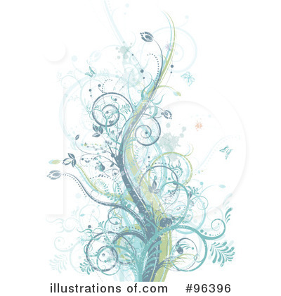 Royalty-Free (RF) Spring Floral Clipart Illustration by MilsiArt - Stock Sample #96396