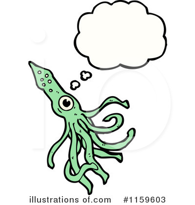 Royalty-Free (RF) Squid Clipart Illustration by lineartestpilot - Stock Sample #1159603