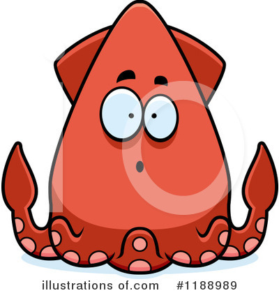 Royalty-Free (RF) Squid Clipart Illustration by Cory Thoman - Stock Sample #1188989