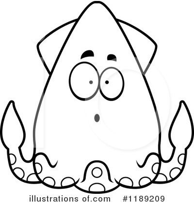 Royalty-Free (RF) Squid Clipart Illustration by Cory Thoman - Stock Sample #1189209