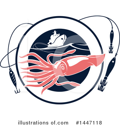 Royalty-Free (RF) Squid Clipart Illustration by Vector Tradition SM - Stock Sample #1447118