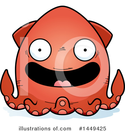 Squid Clipart #1449425 by Cory Thoman