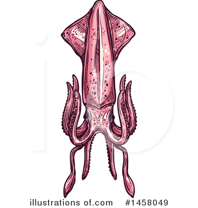 Royalty-Free (RF) Squid Clipart Illustration by Vector Tradition SM - Stock Sample #1458049