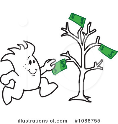 Money Tree Clipart #1088755 by Mascot Junction