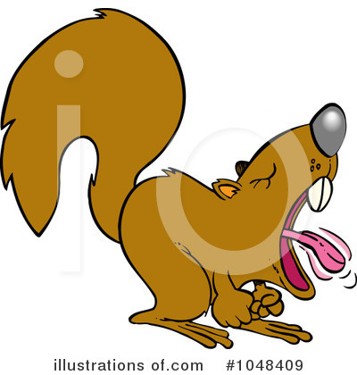 Squirrel Clipart #1048409 by toonaday