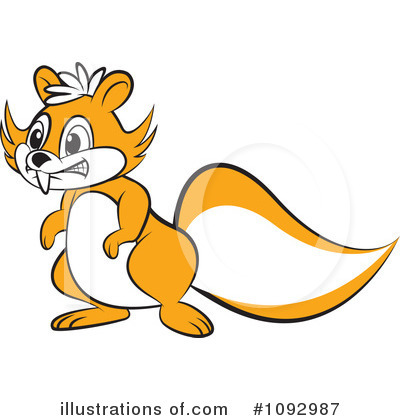 Squirrel Clipart #1092987 by Lal Perera