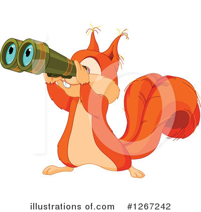 Royalty-Free (RF) Squirrel Clipart Illustration by Pushkin - Stock Sample #1267242