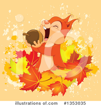 Royalty-Free (RF) Squirrel Clipart Illustration by Pushkin - Stock Sample #1353035