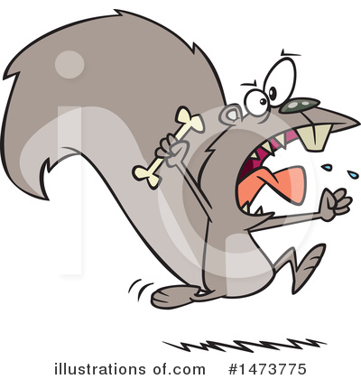 Royalty-Free (RF) Squirrel Clipart Illustration by toonaday - Stock Sample #1473775