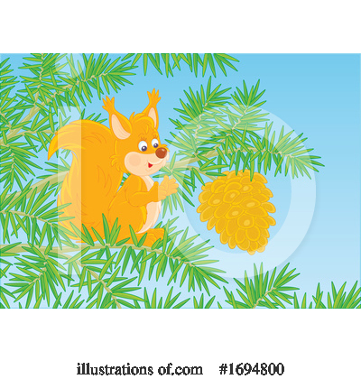 Royalty-Free (RF) Squirrel Clipart Illustration by Alex Bannykh - Stock Sample #1694800
