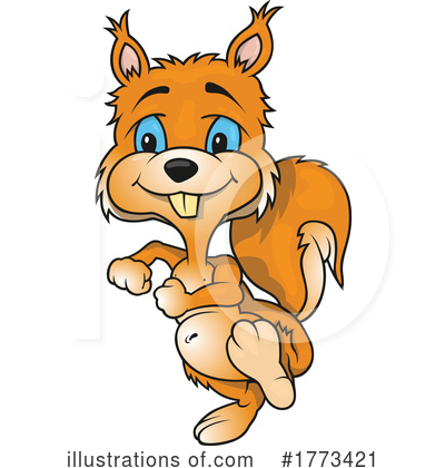 Royalty-Free (RF) Squirrel Clipart Illustration by dero - Stock Sample #1773421