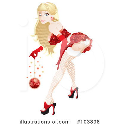 Christmas Pinup Clipart #103398 by MilsiArt