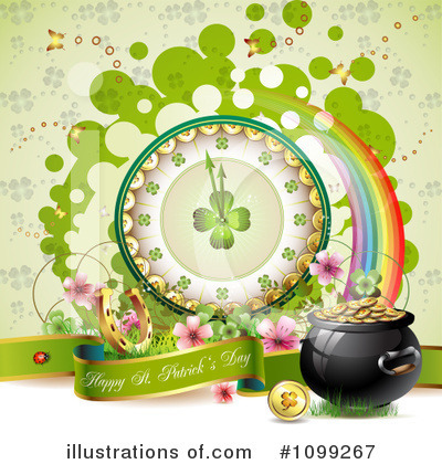 Royalty-Free (RF) St Patricks Day Clipart Illustration by merlinul - Stock Sample #1099267