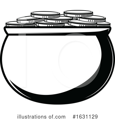 Pot Of Gold Clipart #1631129 by Vector Tradition SM