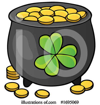 Pot Of Gold Clipart #1695069 by visekart