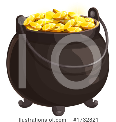 Gold Coins Clipart #1732821 by Vector Tradition SM