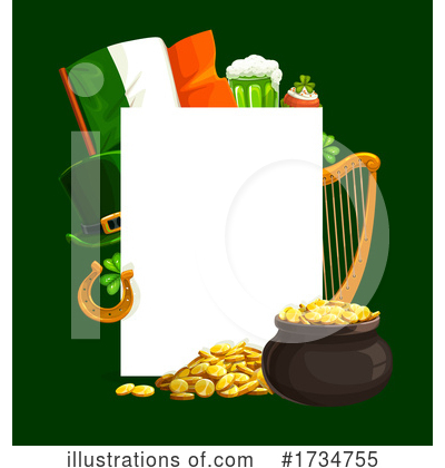 Pot Of Gold Clipart #1734755 by Vector Tradition SM