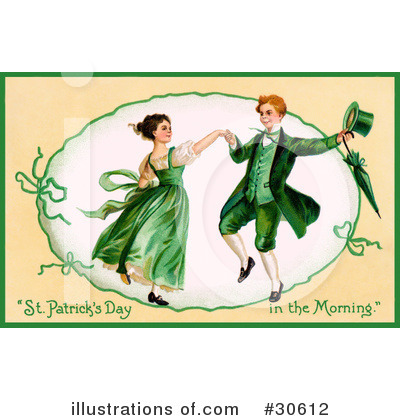 Royalty-Free (RF) St Patricks Day Clipart Illustration by OldPixels - Stock Sample #30612