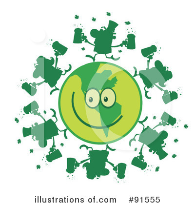 Royalty-Free (RF) St Patricks Day Clipart Illustration by Hit Toon - Stock Sample #91555