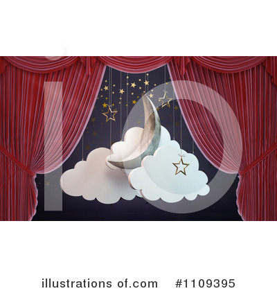 Theater Curtains Clipart #1109395 by Mopic