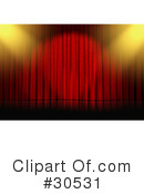Stage Curtain Clipart #30531 by Frog974