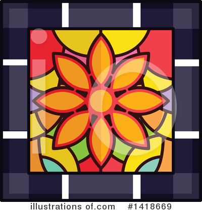 Stained Glass Clipart #1418669 by BNP Design Studio