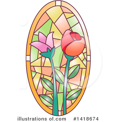 Royalty-Free (RF) Stained Glass Clipart Illustration by BNP Design Studio - Stock Sample #1418674