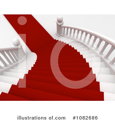 Royalty-Free (RF) Stairs Clipart Illustration by BNP Design Studio - Stock Sample #1082686