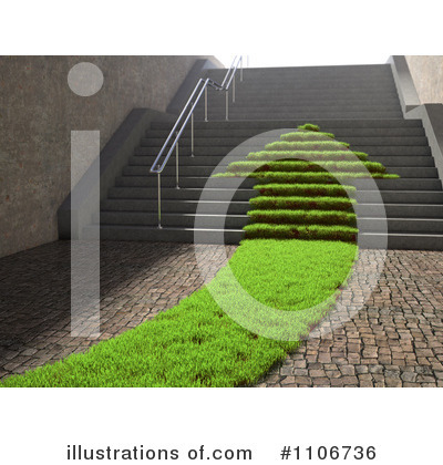 Royalty-Free (RF) Stairs Clipart Illustration by Mopic - Stock Sample #1106736