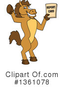 Stallion School Mascot Clipart #1361078 by Mascot Junction
