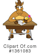 Stallion School Mascot Clipart #1361083 by Mascot Junction