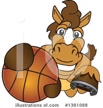 Stallion School Mascot Clipart #1361088 by Mascot Junction