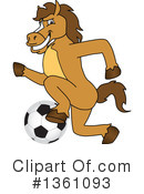 Stallion School Mascot Clipart #1361093 by Mascot Junction