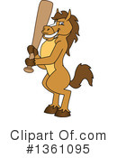 Stallion School Mascot Clipart #1361095 by Mascot Junction
