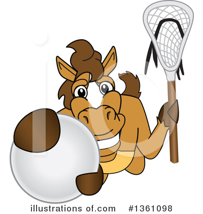 Royalty-Free (RF) Stallion School Mascot Clipart Illustration by Mascot Junction - Stock Sample #1361098