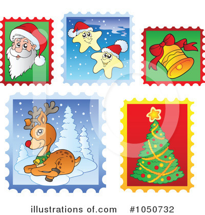 Royalty-Free (RF) Stamps Clipart Illustration by visekart - Stock Sample #1050732