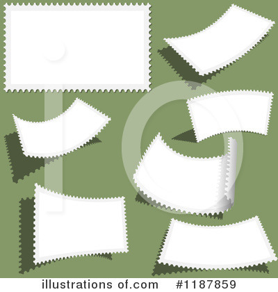 Royalty-Free (RF) Stamps Clipart Illustration by dero - Stock Sample #1187859