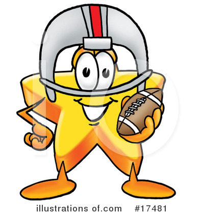 Football Clipart #17481 by Mascot Junction