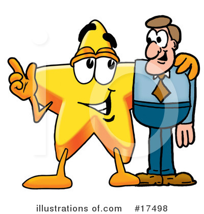 Star Character Clipart #17498 by Mascot Junction