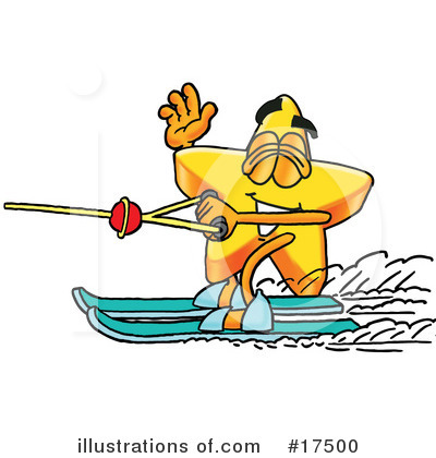 Waterskiing Clipart #17500 by Mascot Junction