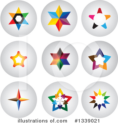 Royalty-Free (RF) Star Clipart Illustration by ColorMagic - Stock Sample #1339021