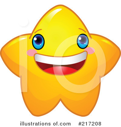 Royalty-Free (RF) Star Clipart Illustration by Pushkin - Stock Sample #217208