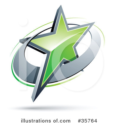 Royalty-Free (RF) Star Clipart Illustration by beboy - Stock Sample #35764