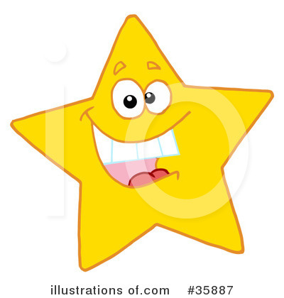 Royalty-Free (RF) Star Clipart Illustration by Hit Toon - Stock Sample #35887