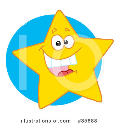 Royalty-Free (RF) Star Clipart Illustration by Hit Toon - Stock Sample #35888