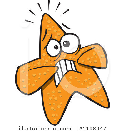 Royalty-Free (RF) Starfish Clipart Illustration by toonaday - Stock Sample #1198047