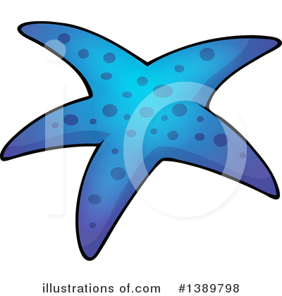 Royalty-Free (RF) Starfish Clipart Illustration by visekart - Stock Sample #1389798