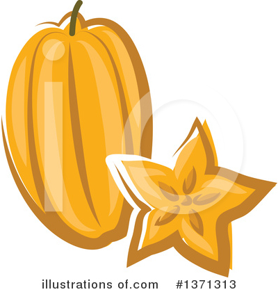 Starfruit Clipart #1371313 by Vector Tradition SM