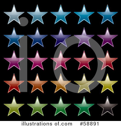 Royalty-Free (RF) Stars Clipart Illustration by michaeltravers - Stock Sample #58891