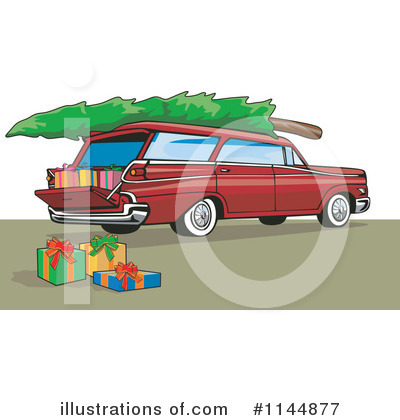Royalty-Free (RF) Station Wagon Clipart Illustration by patrimonio - Stock Sample #1144877